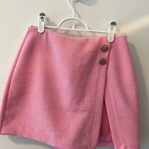 Zara Pink Textured Women's Skirt